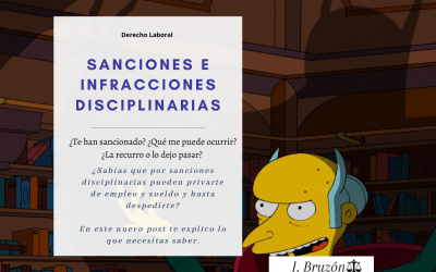 Sanciones disciplinarias. ¿Qué puedo hacer?